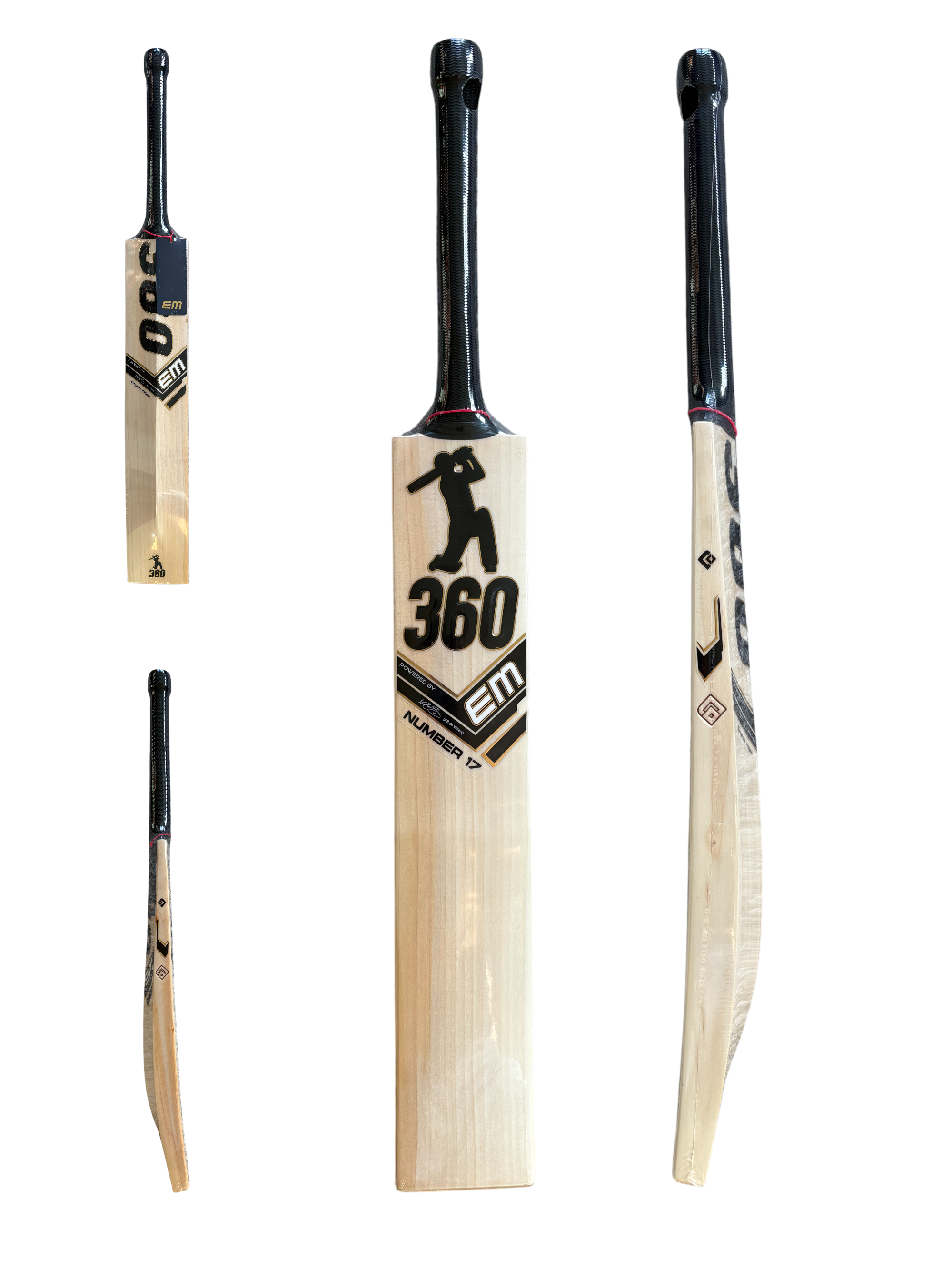 EM - AB de Villiers 360 Number 17 Black- Size Harrow