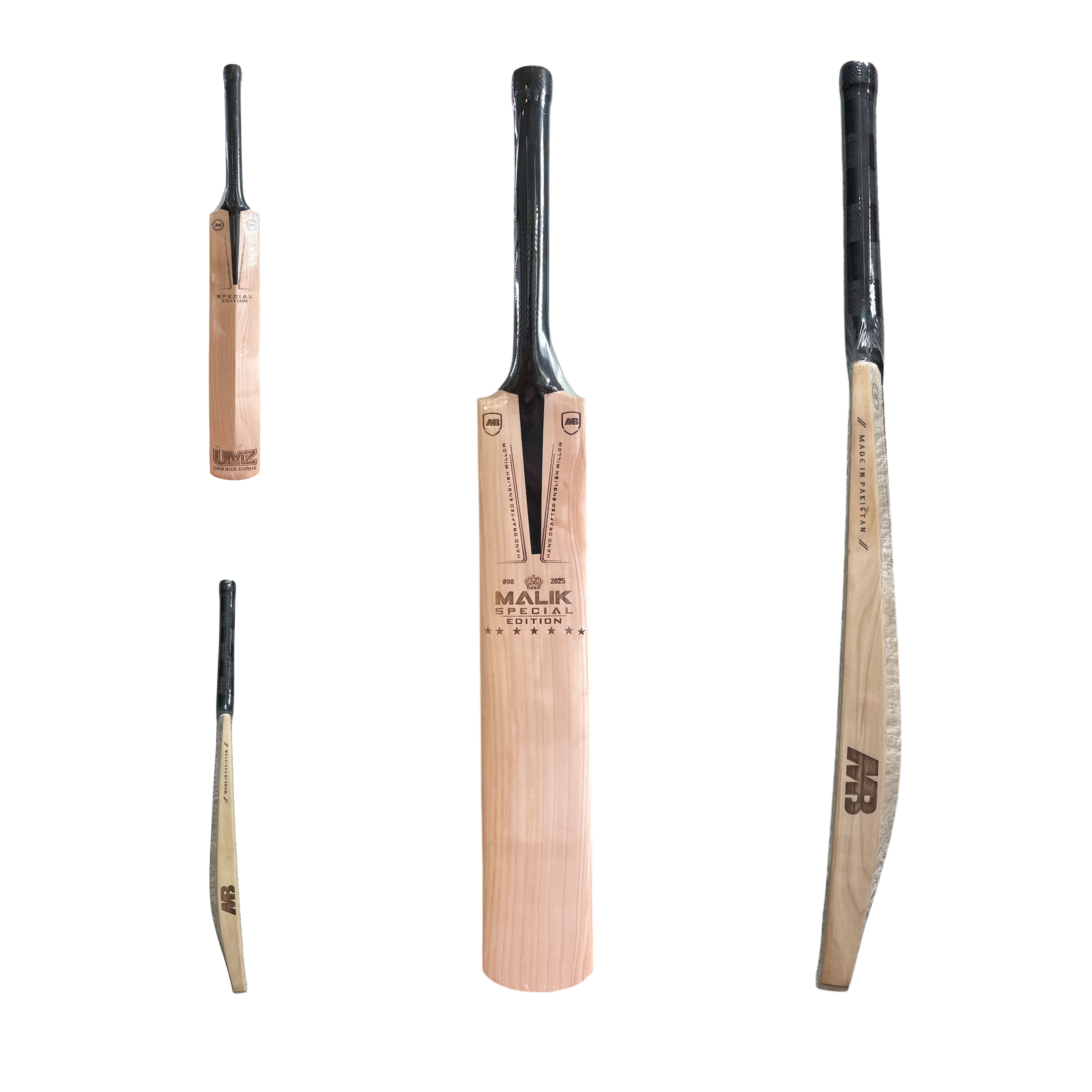 MB Malik Special Edition 7* Cricket Bat | Quality Professional Hand Picked Cricket Bats | BB International Cricket Bats