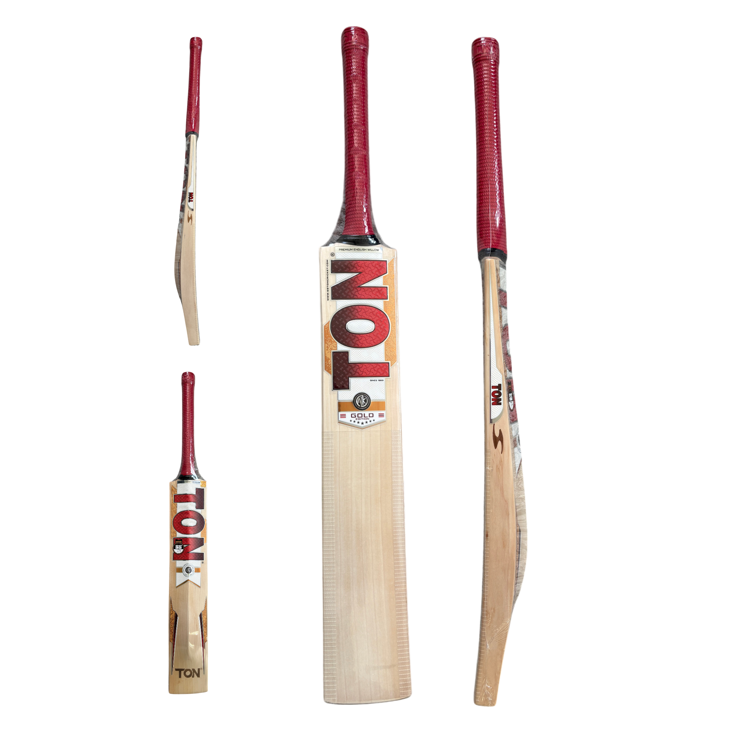 SS TON TON - Gold Cricket Bat | Quality Professional Hand Picked Cricket Bats | BB International Cricket Bats