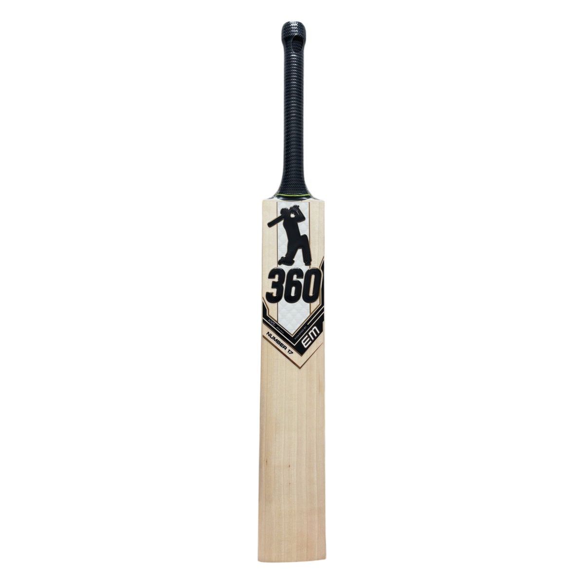 EM EM - AB de Villiers 360 Number 17 Black- Size Harrow Cricket Bat | Quality Professional Hand Picked Cricket Bats | BB International Cricket Bats