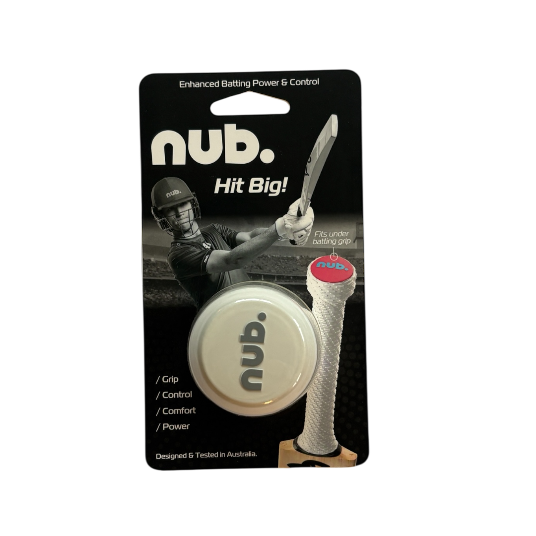 nub. Cricket Bat Handle End (White)