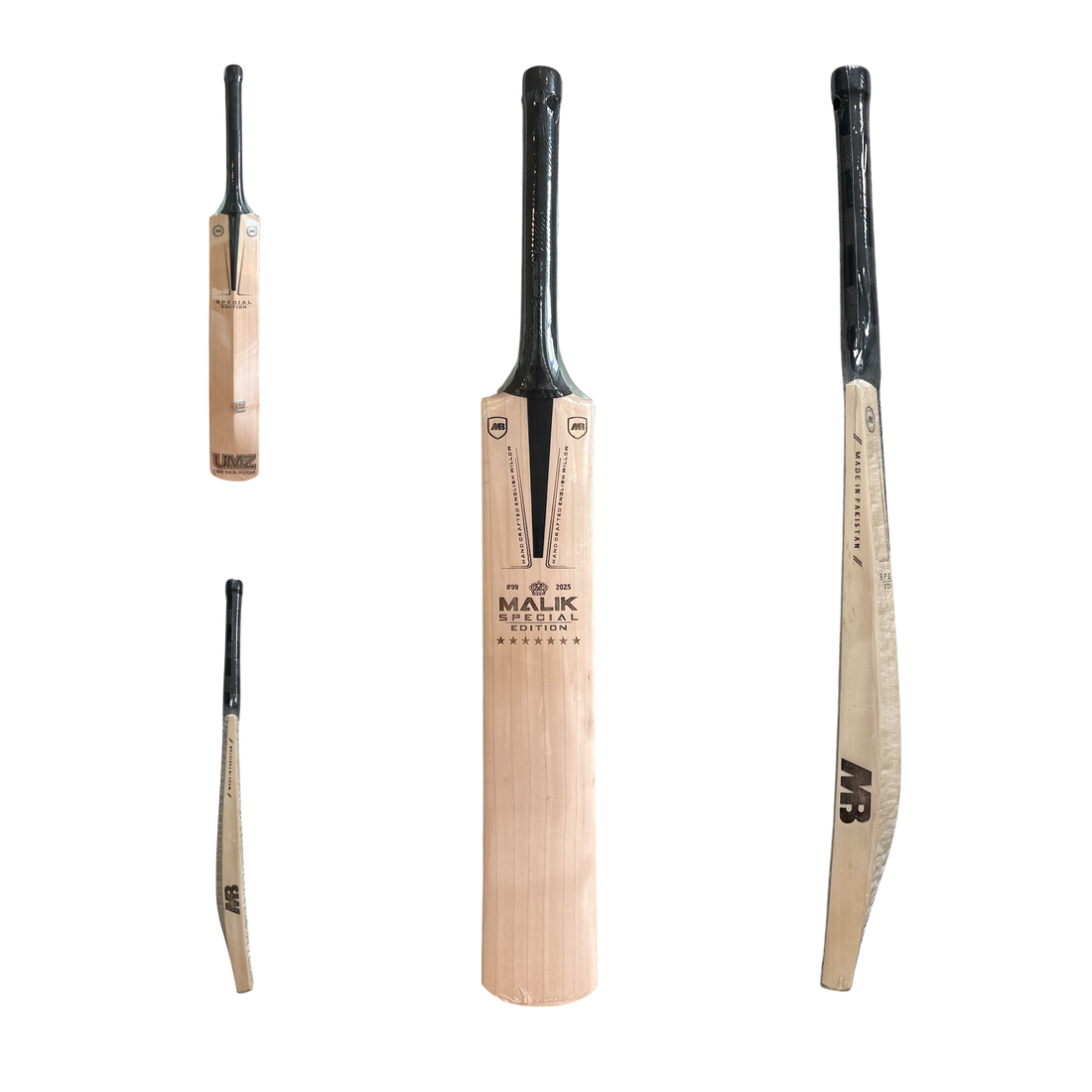 MB Malik Special Edition 7* Cricket Bat | Quality Professional Hand Picked Cricket Bats | BB International Cricket Bats