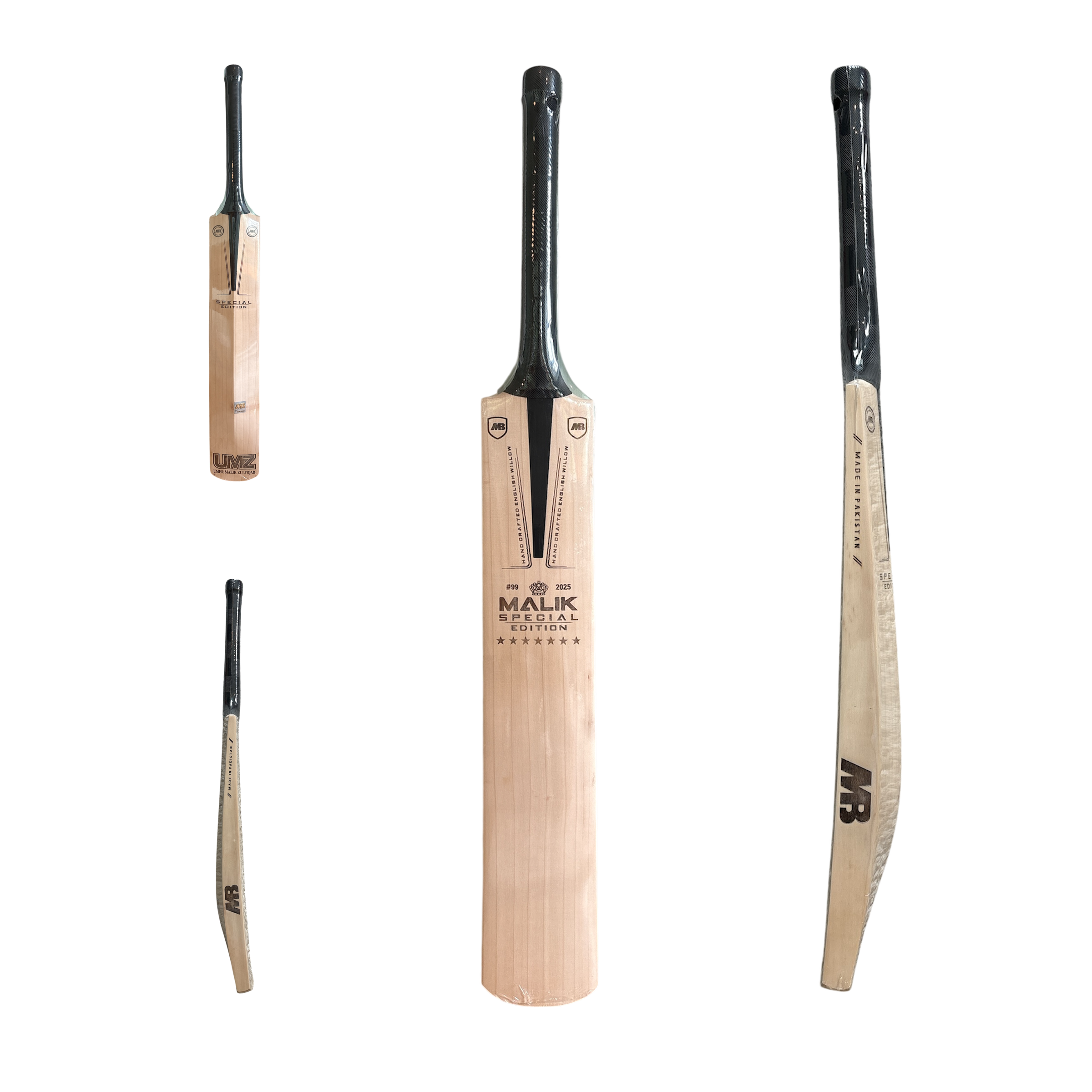 MB Malik Special Edition 7* Cricket Bat | Quality Professional Hand Picked Cricket Bats | BB International Cricket Bats