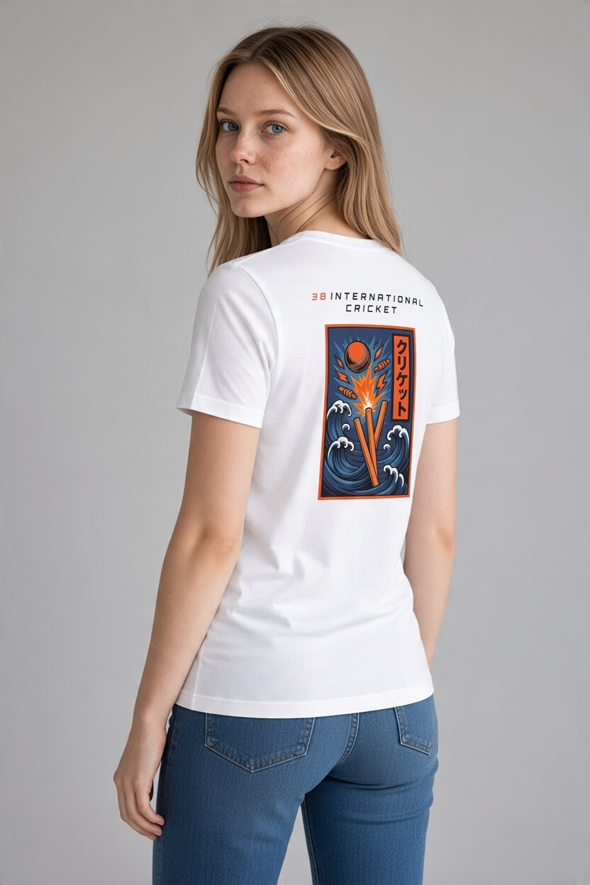 BB Cricket Bats Limited Edition Cricket Graphic Tee - Blue T-Shirt | Quality Professional Hand Picked Cricket Bats | BB International Cricket Bats