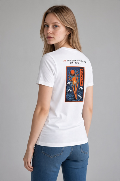 BB Cricket Bats Limited Edition Cricket Graphic Tee - Blue T-Shirt | Quality Professional Hand Picked Cricket Bats | BB International Cricket Bats