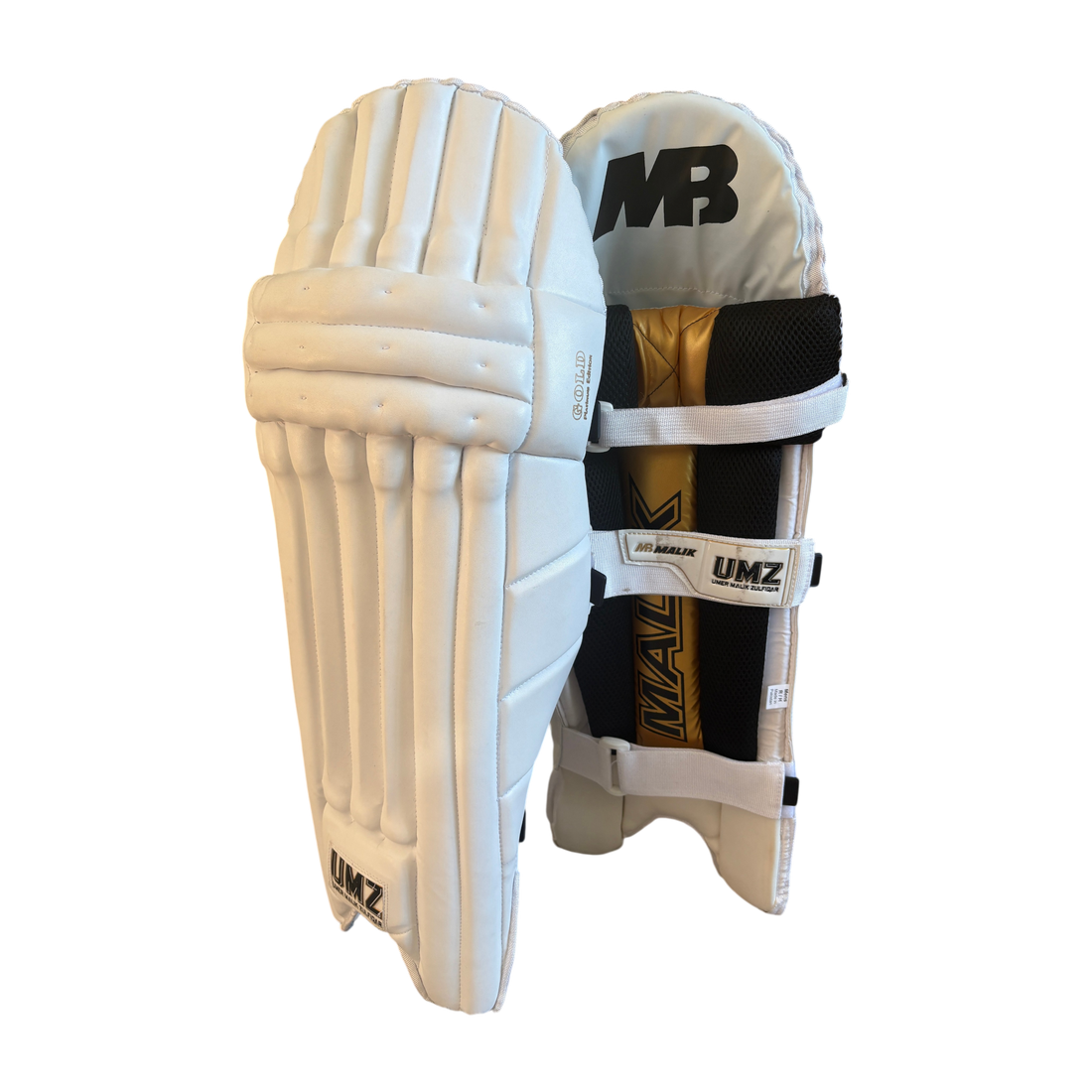 Malik - Gold Platinum Edition Batting Pads - White