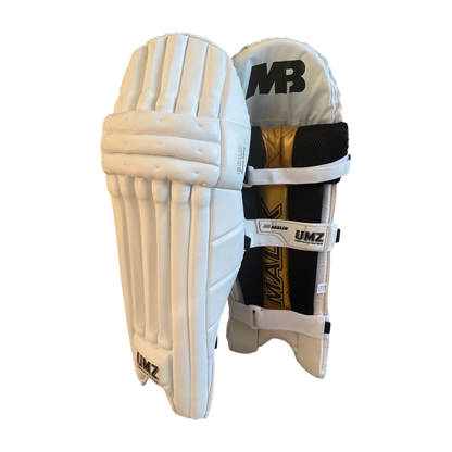 Malik - Gold Platinum Edition Batting Pads - White