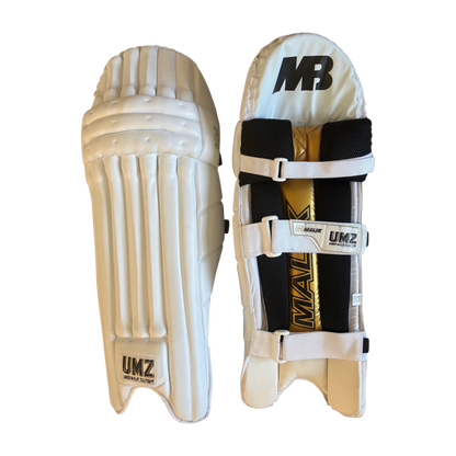 Malik - Gold Platinum Edition Batting Pads - White
