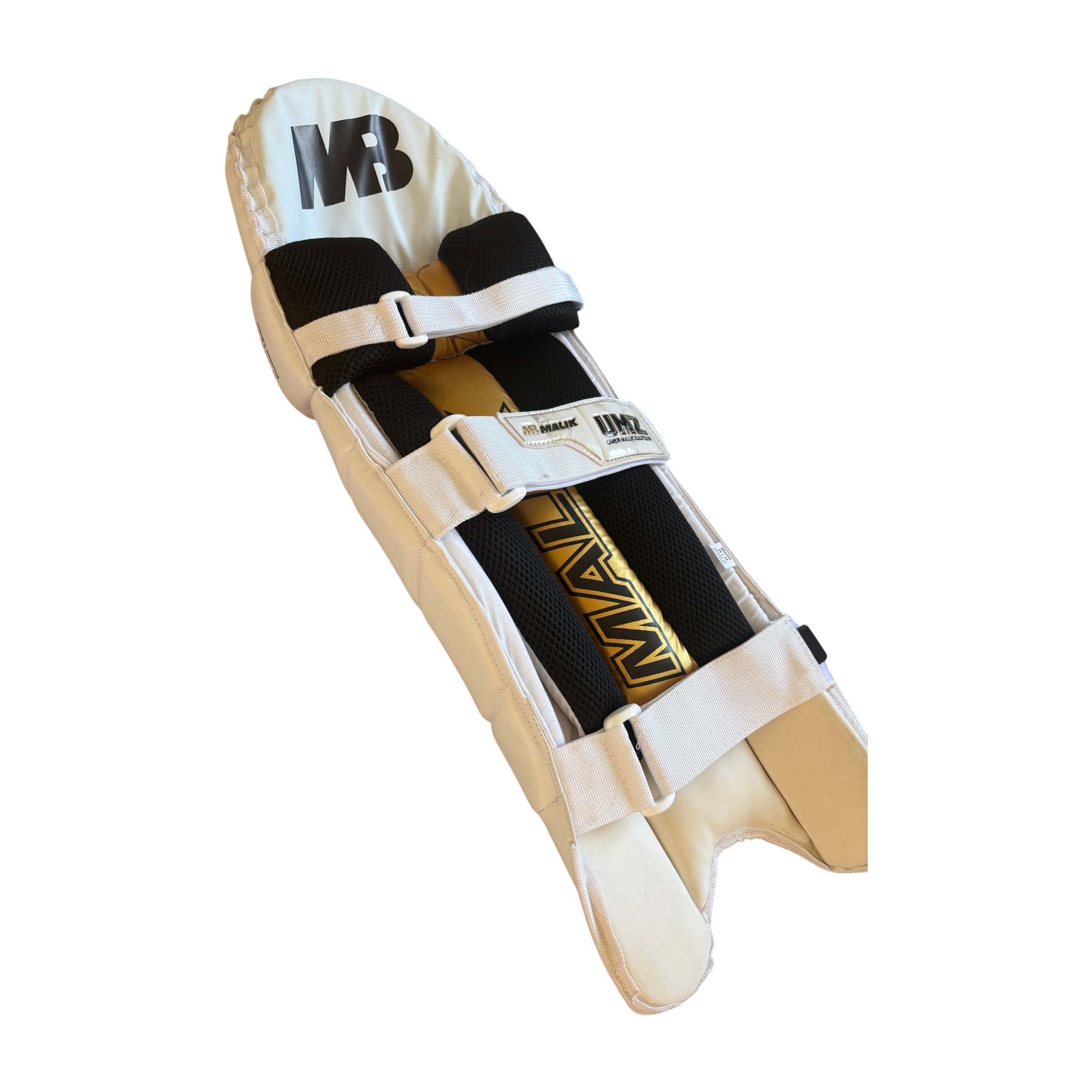 Malik - Gold Platinum Edition Batting Pads - White