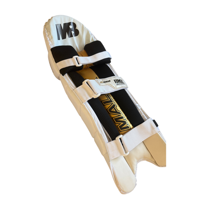 Malik - Gold Platinum Edition Batting Pads - White