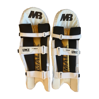 Malik - Gold Platinum Edition Batting Pads - White