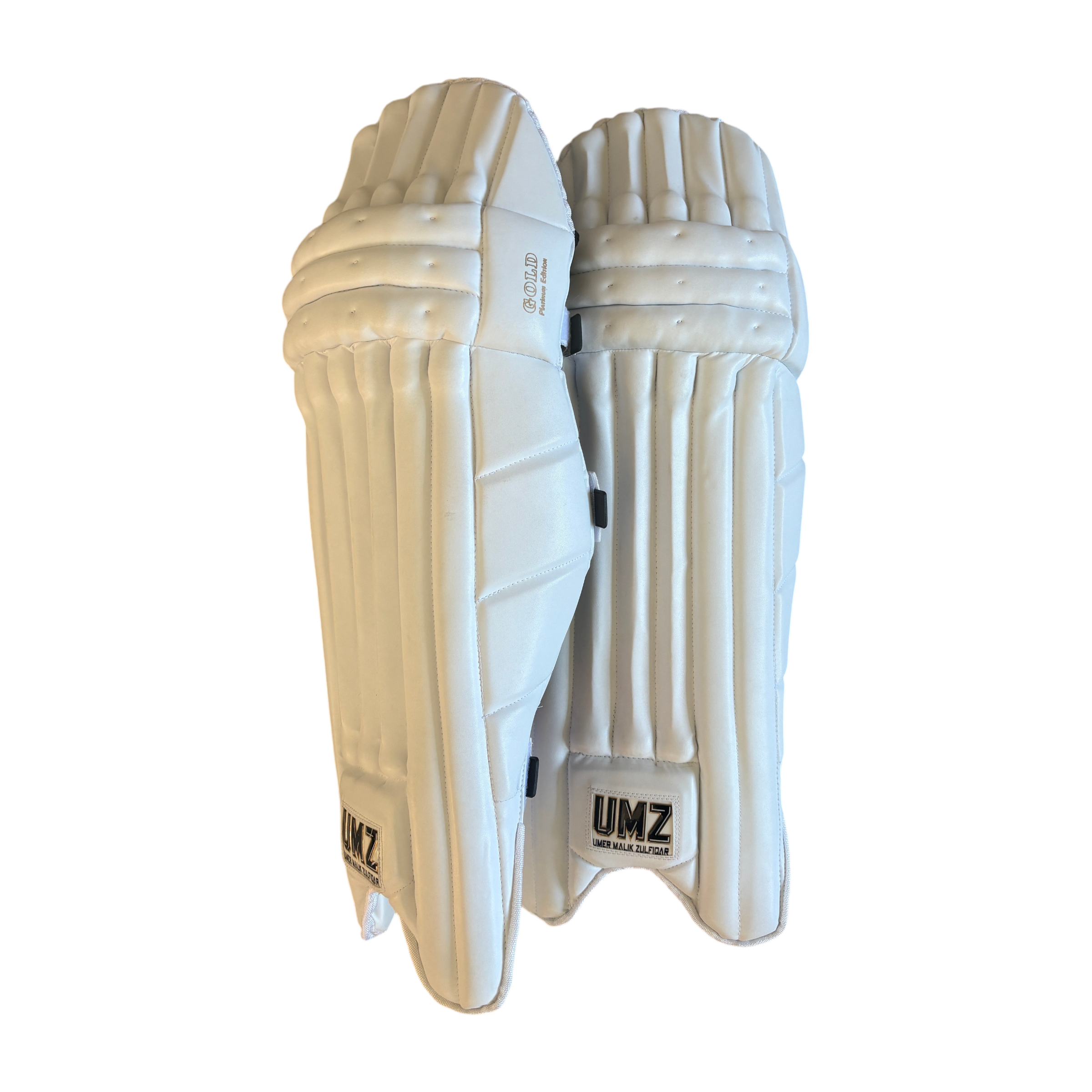 Malik - Gold Platinum Edition Batting Pads - White