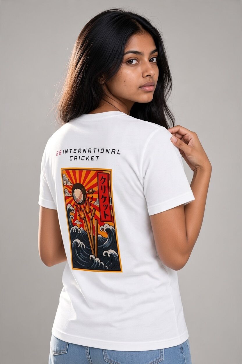 BB Cricket Bats Limited Edition Cricket Graphic Tee - Red T-Shirt | Quality Professional Hand Picked Cricket Bats | BB International Cricket Bats