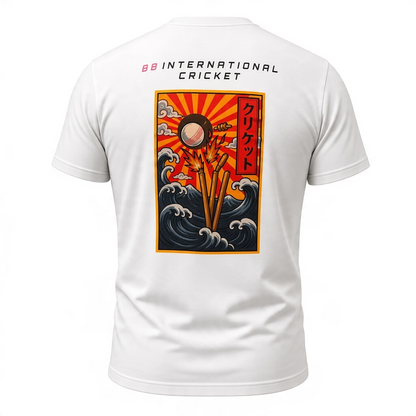 BB Cricket Bats Limited Edition Cricket Graphic Tee - Red T-Shirt | Quality Professional Hand Picked Cricket Bats | BB International Cricket Bats