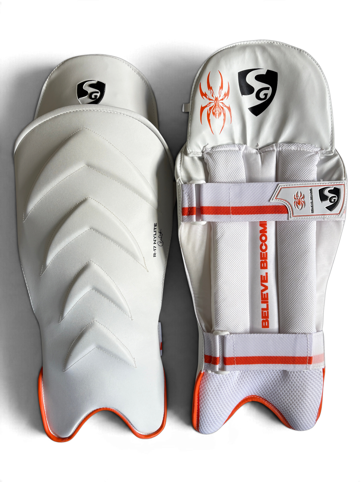 BB Cricket Bats SG - RP 17 (Rishabh Pant Signature Edition) Wicket Keeping Pads Pads | Quality Professional Hand Picked Cricket Bats | BB International Cricket Bats