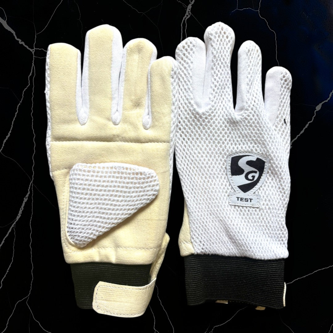 SG Test - White Inner Wicket Keeping Gloves