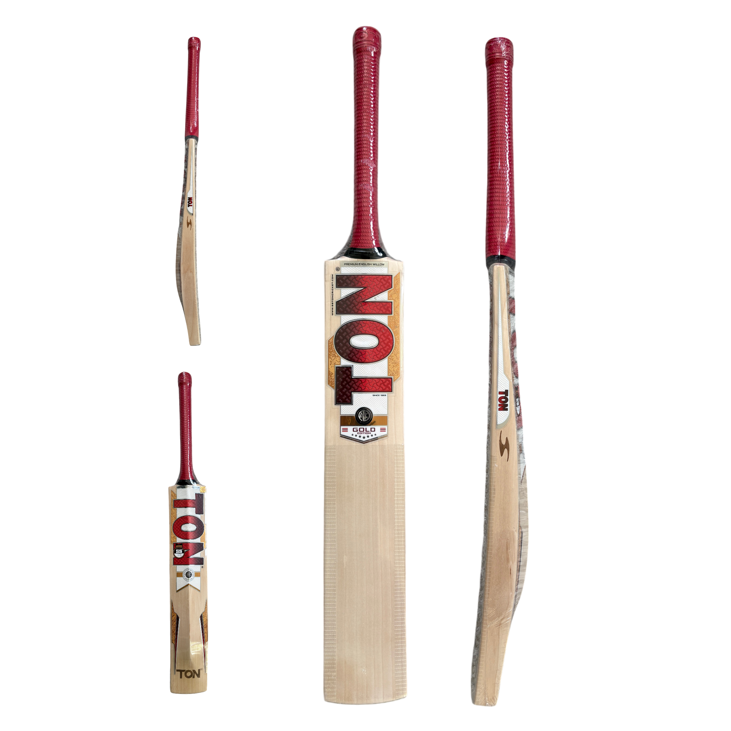 SS TON TON - Gold Cricket Bat | Quality Professional Hand Picked Cricket Bats | BB International Cricket Bats