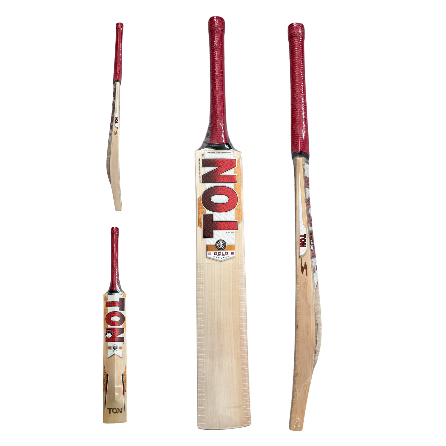 SS TON TON - Gold Cricket Bat | Quality Professional Hand Picked Cricket Bats | BB International Cricket Bats